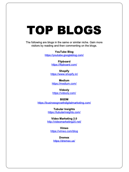Youtube Authority - Top Blogs
