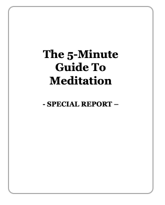 MEDITATION FOR BUSY PEOPLE 5-Minute Guide to Meditation